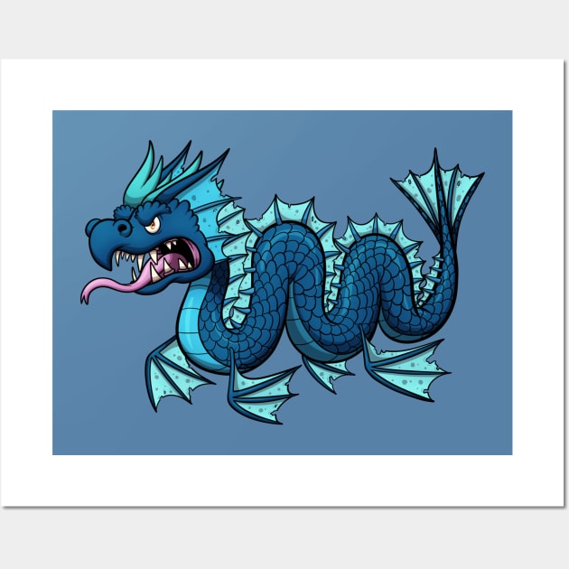 Sea Serpent Wall Art by TheMaskedTooner